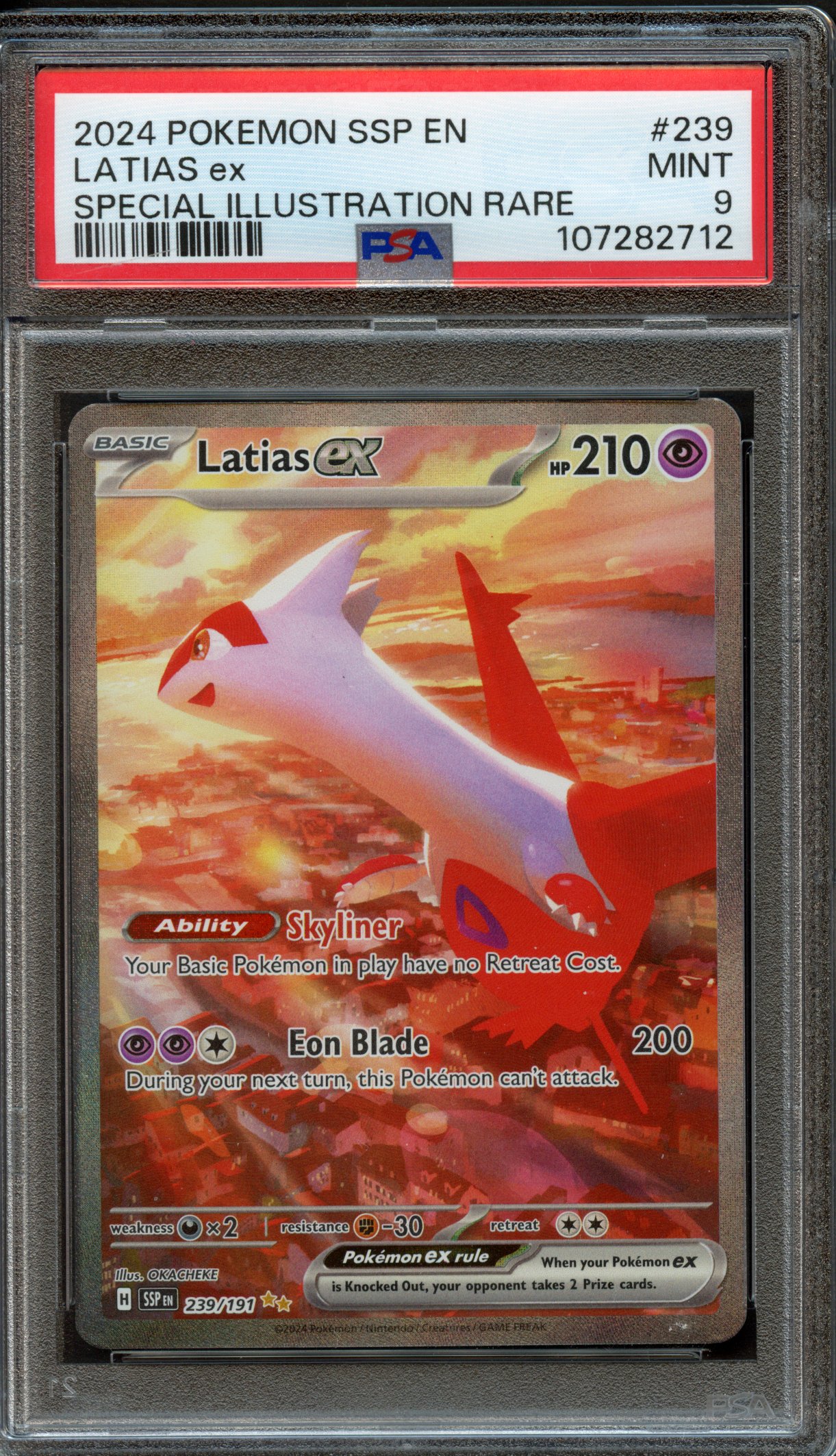 <p>PSA 9 Latias EX Surging Sparks SIR #239</p>