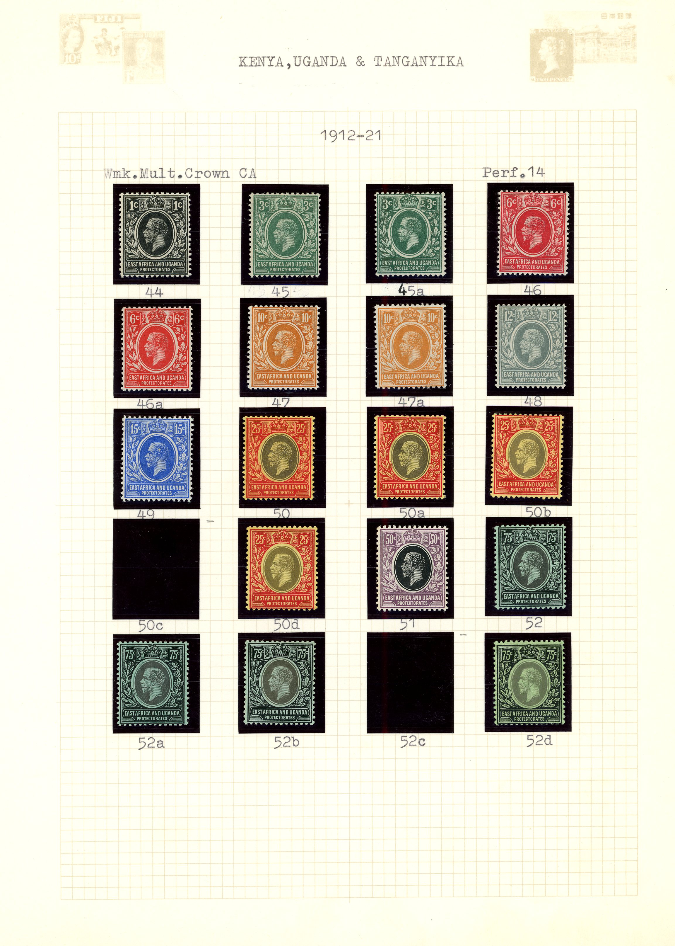 1912-21 mint and used collection arranged...