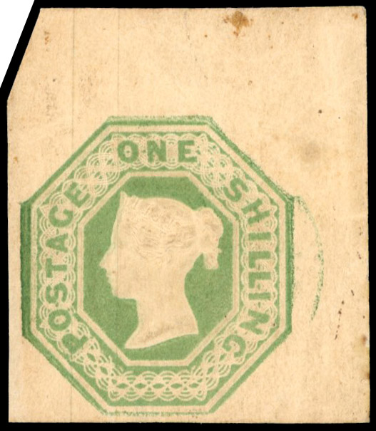 Great Britain 1847-54 1s pale green die I