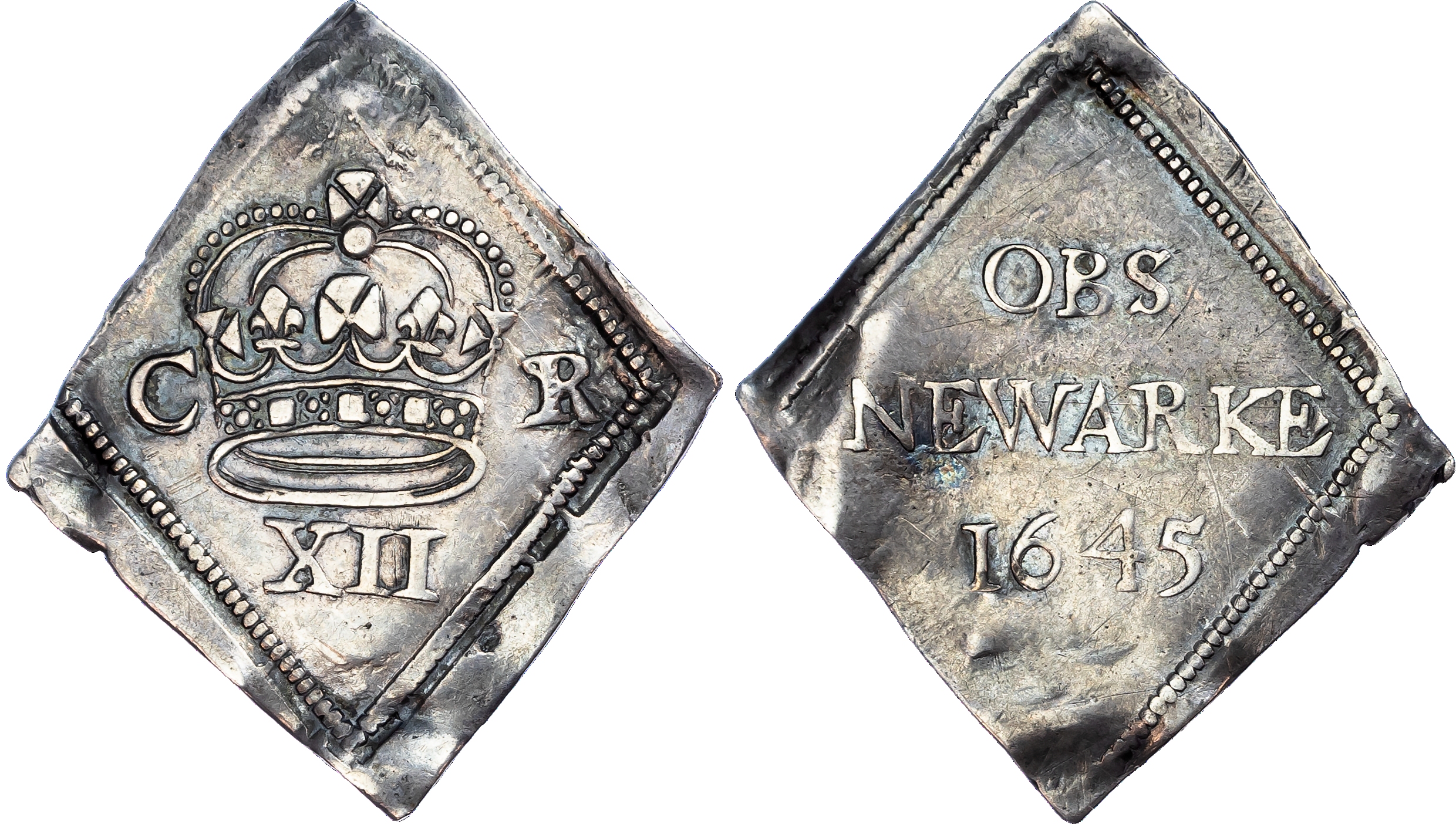 Charles I (1625-1649), Newark (besieged), Shilling, 1645 (5.5gm.).