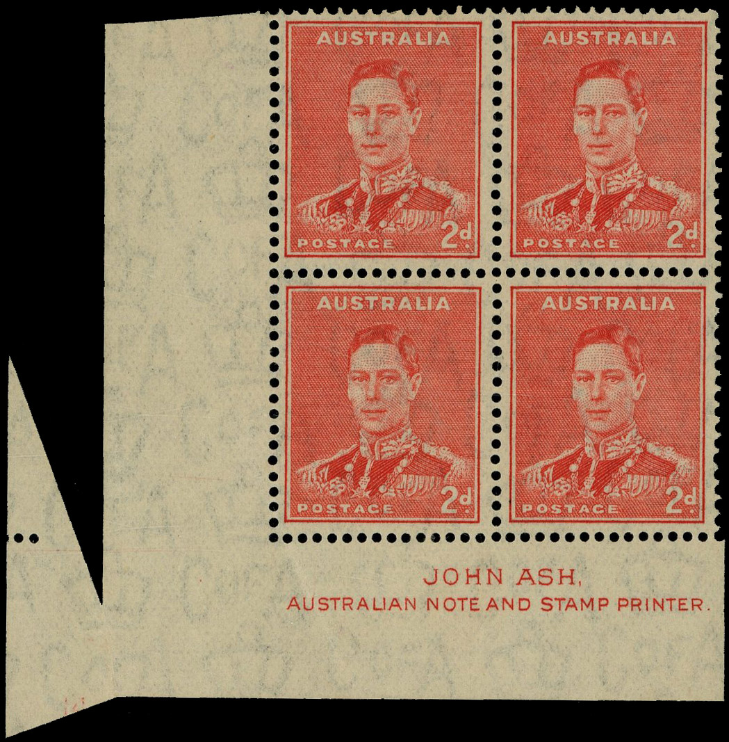 Australia SG 184 Plate 14 block mint