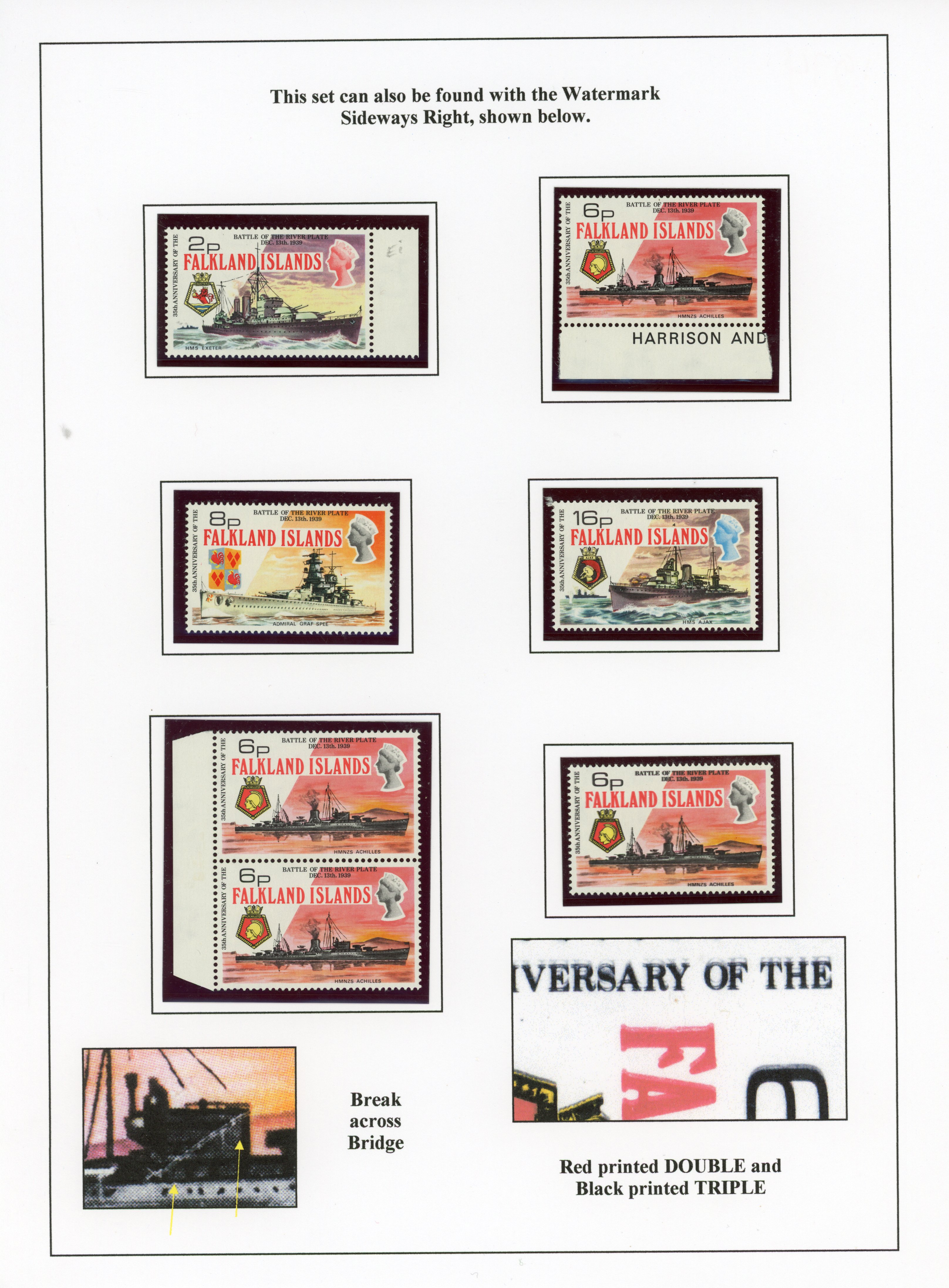 Falkland Islands SG 307-310w mint