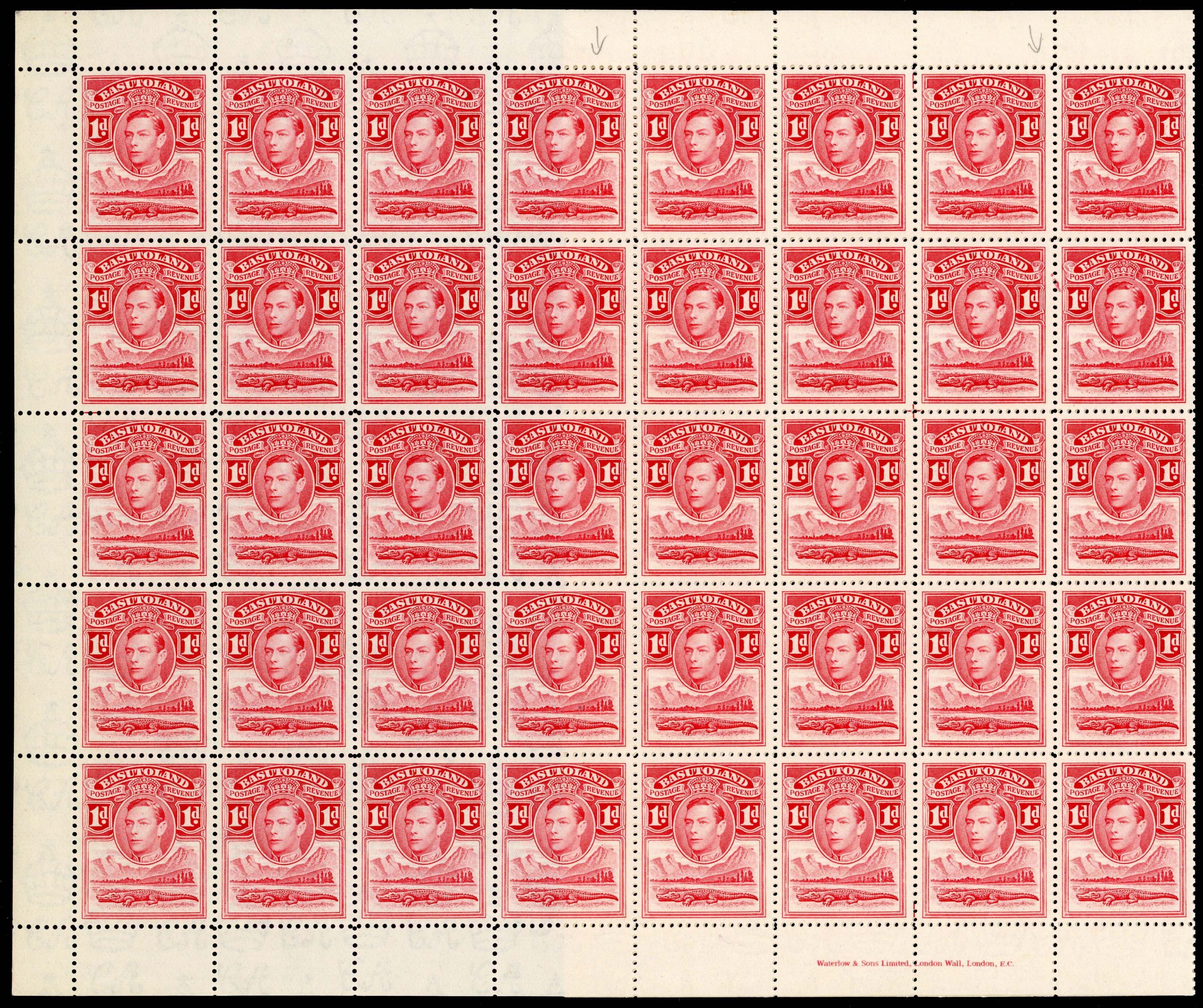 Basutoland KG VI multiples mint