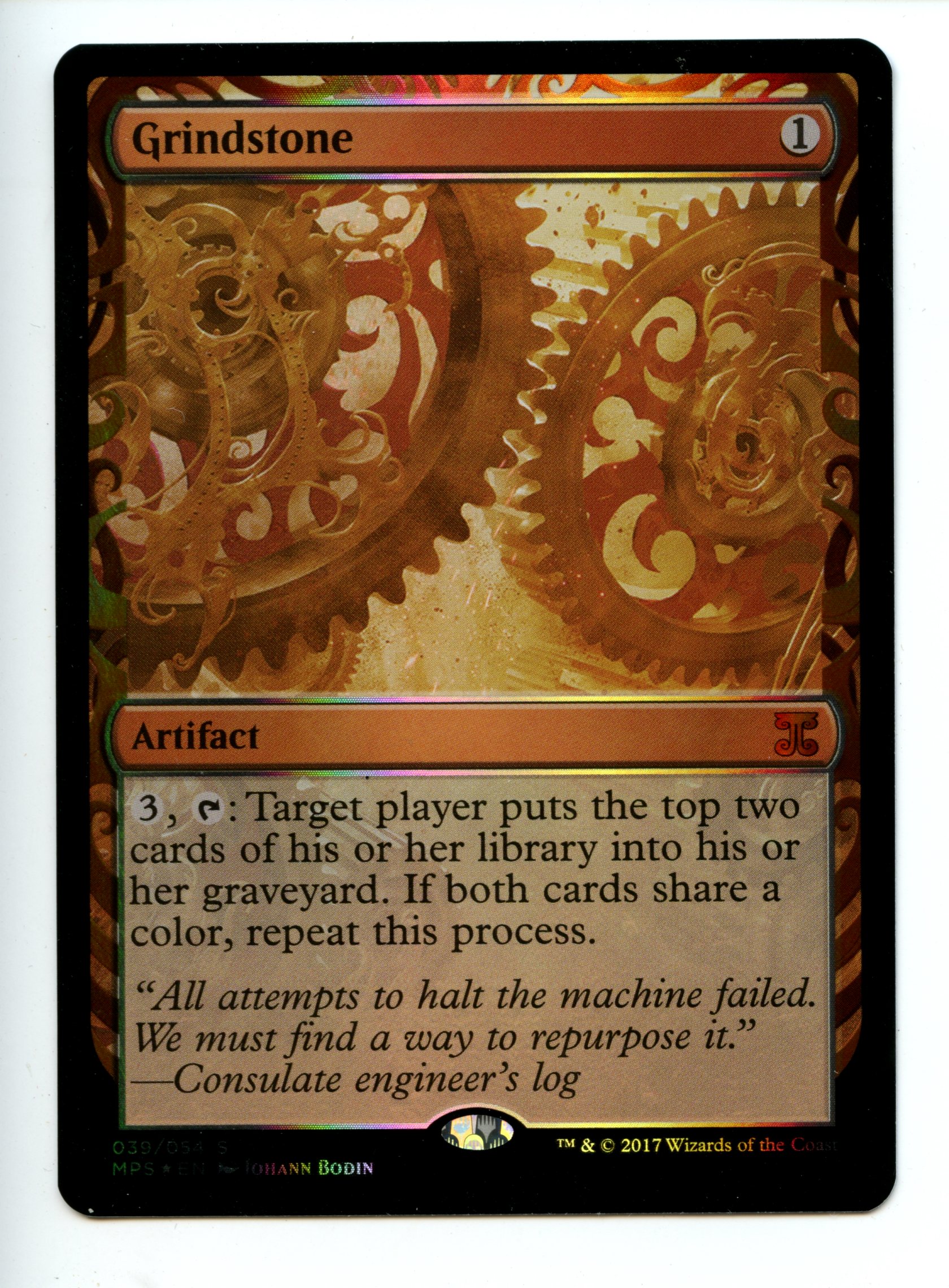 Magic the Gathering - Grindstone  - Kaladesh Inventions - Near Mint