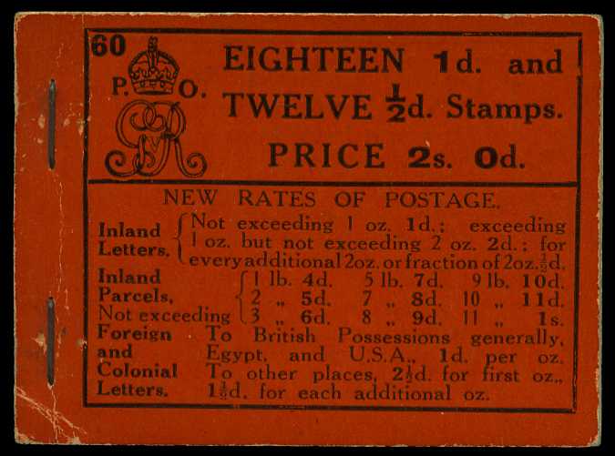 1917 (June) 2/- booklet (#60), panes with...