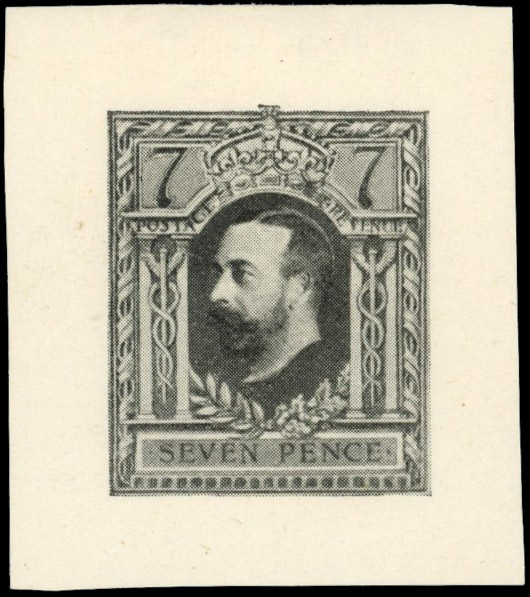 GB 1911-12 Hentschel Large Format 7d essay in greyish black