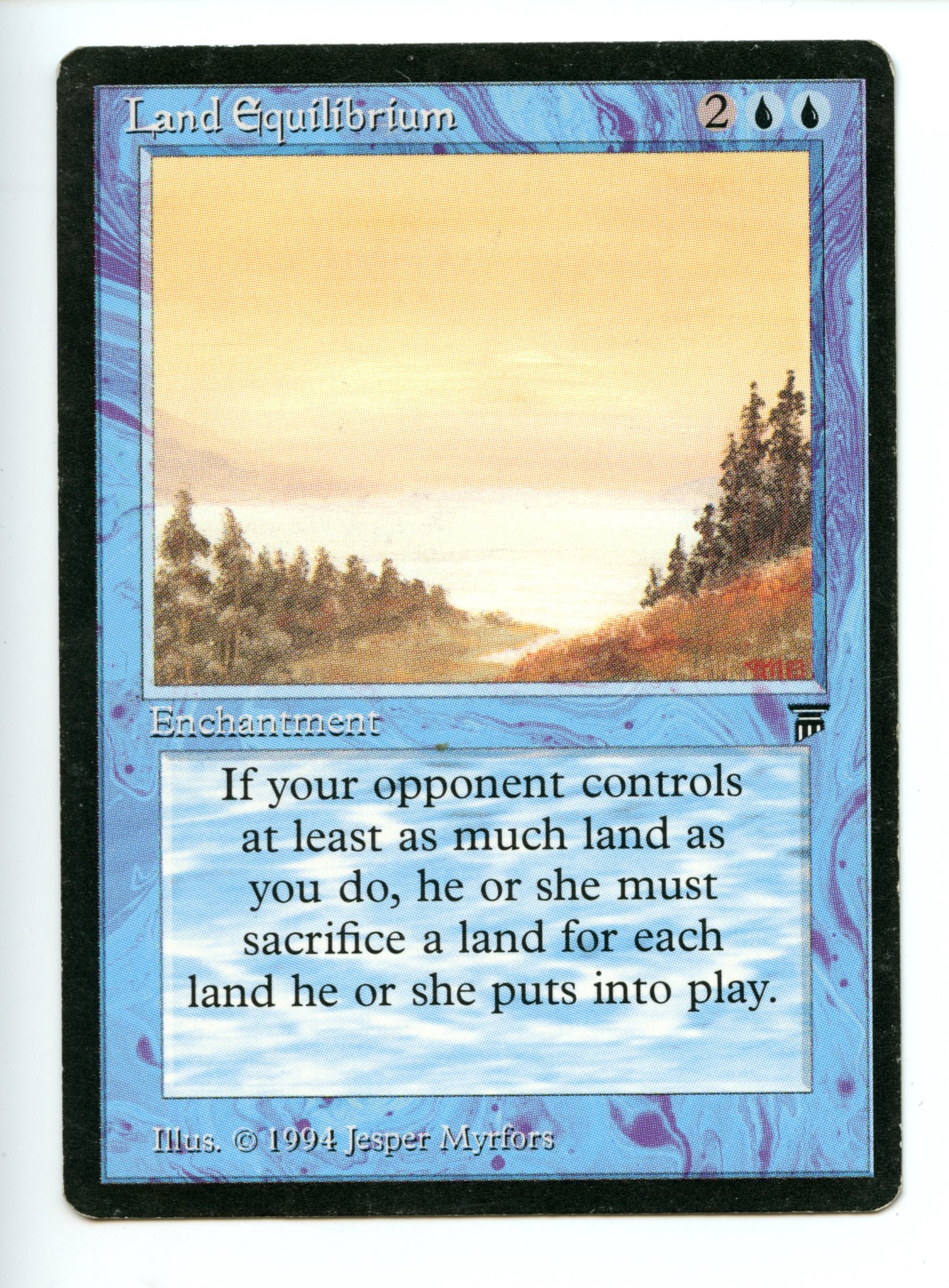 Magic the Gathering - Land Equilibrium  - Legends - Moderately Played