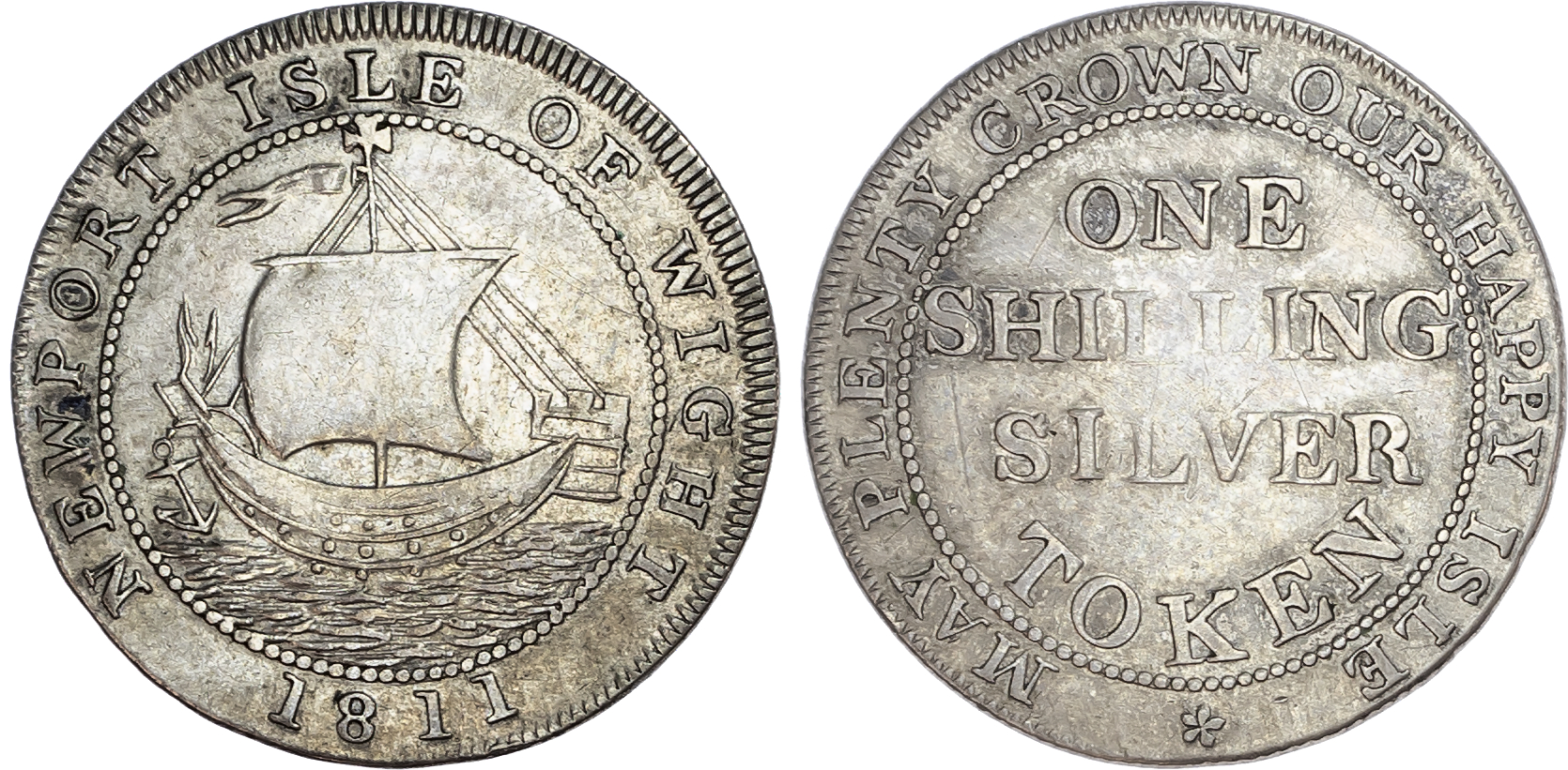 Hampshire, Newport. Silver shilling, 1811.
