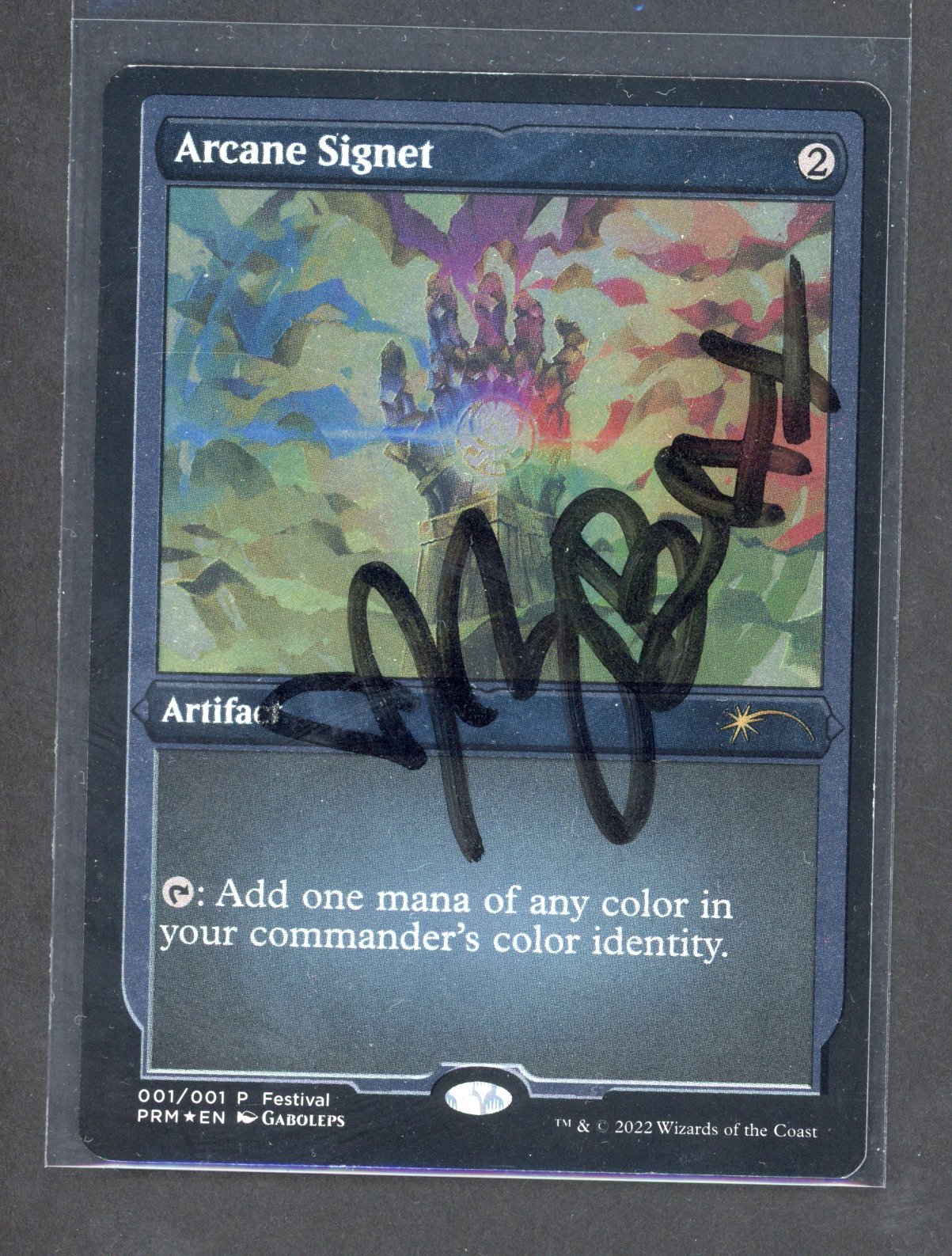 Arcane Signet Signed by zbexx - Foil Promo 
