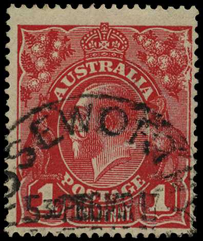 Single Watermark: 1914-20 1d...