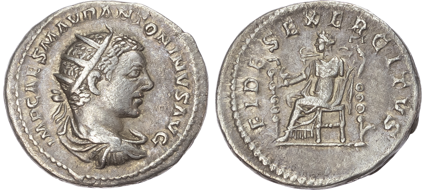 Elagabalus (AD 218-222) AR Antoninianus, Rome, AD 218-219, 5.24g.