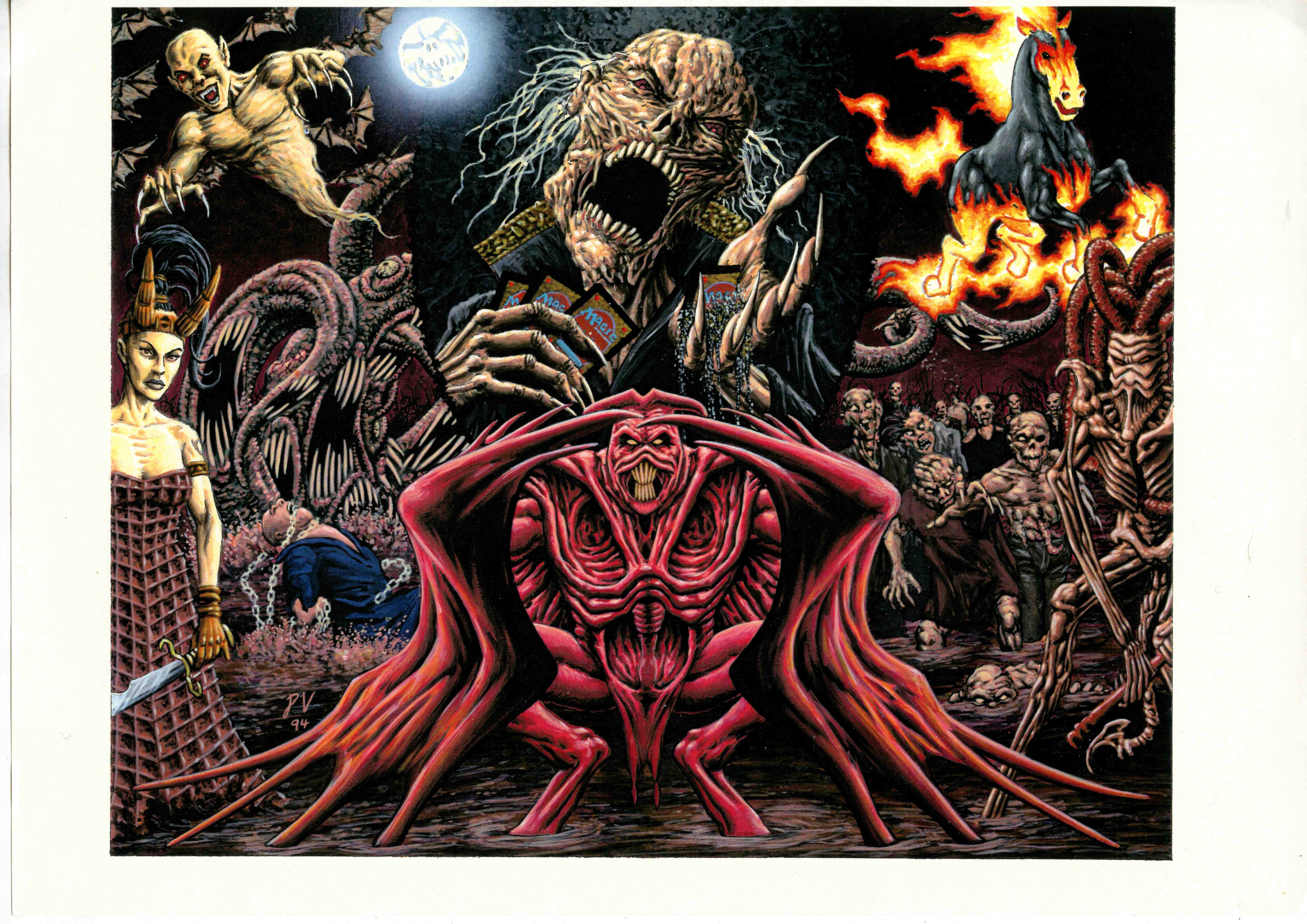 Magic the Gathering - Artist Archival Material by Pete Venters