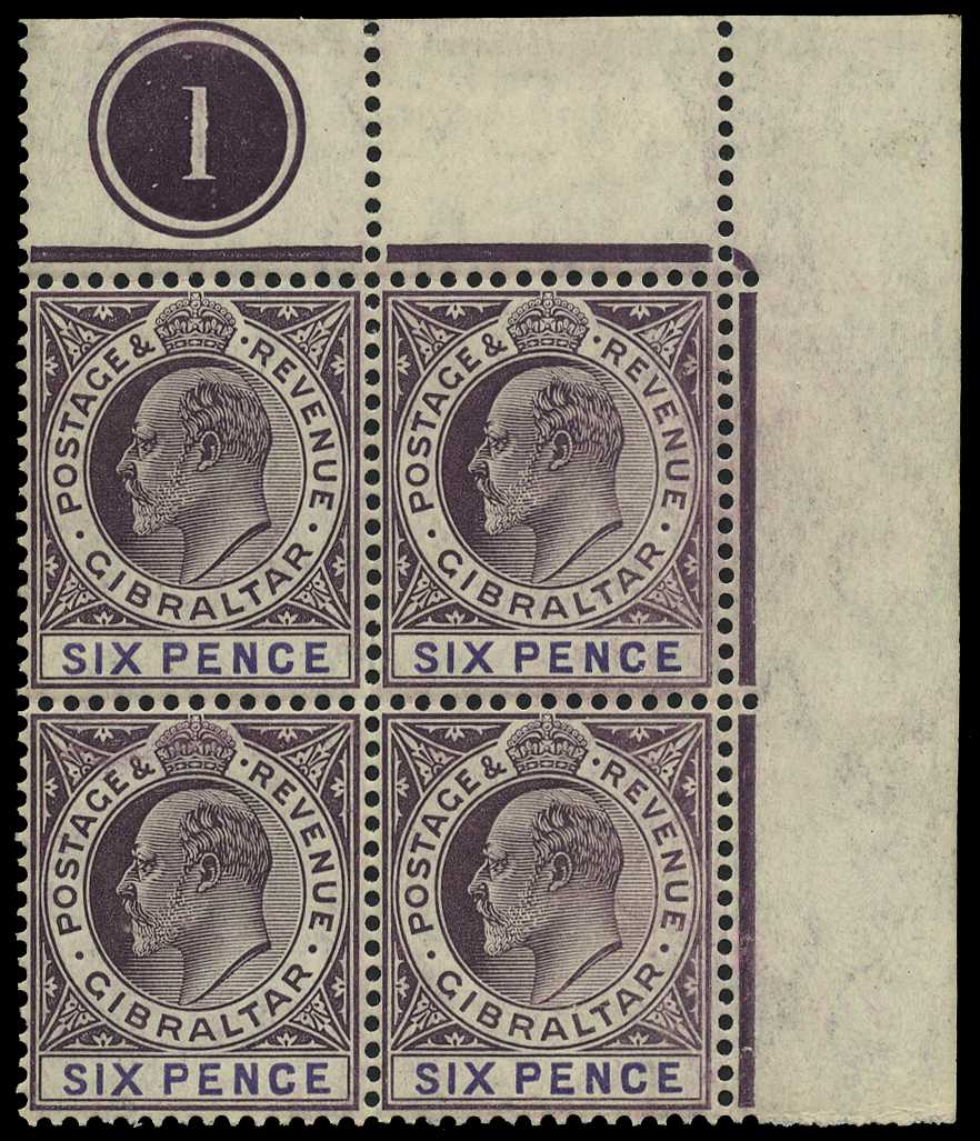 1908 6d dull purple and violet on...