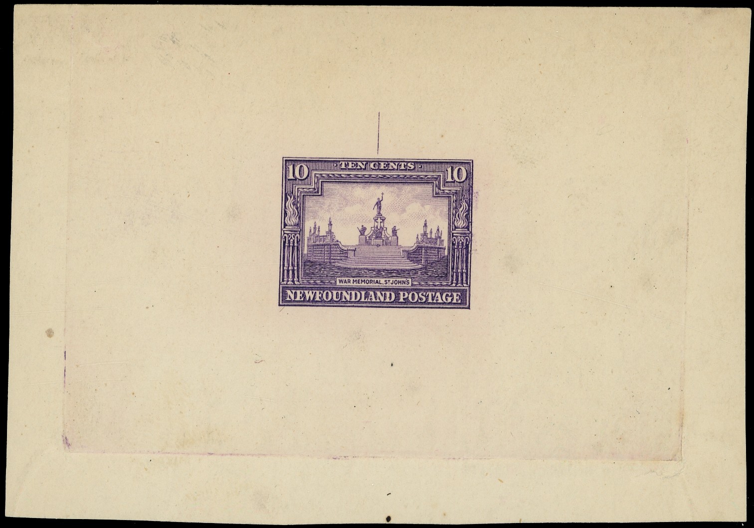 Newfoundland 1929 Publicity Perkins Bacon 10ct die proof SG 185...