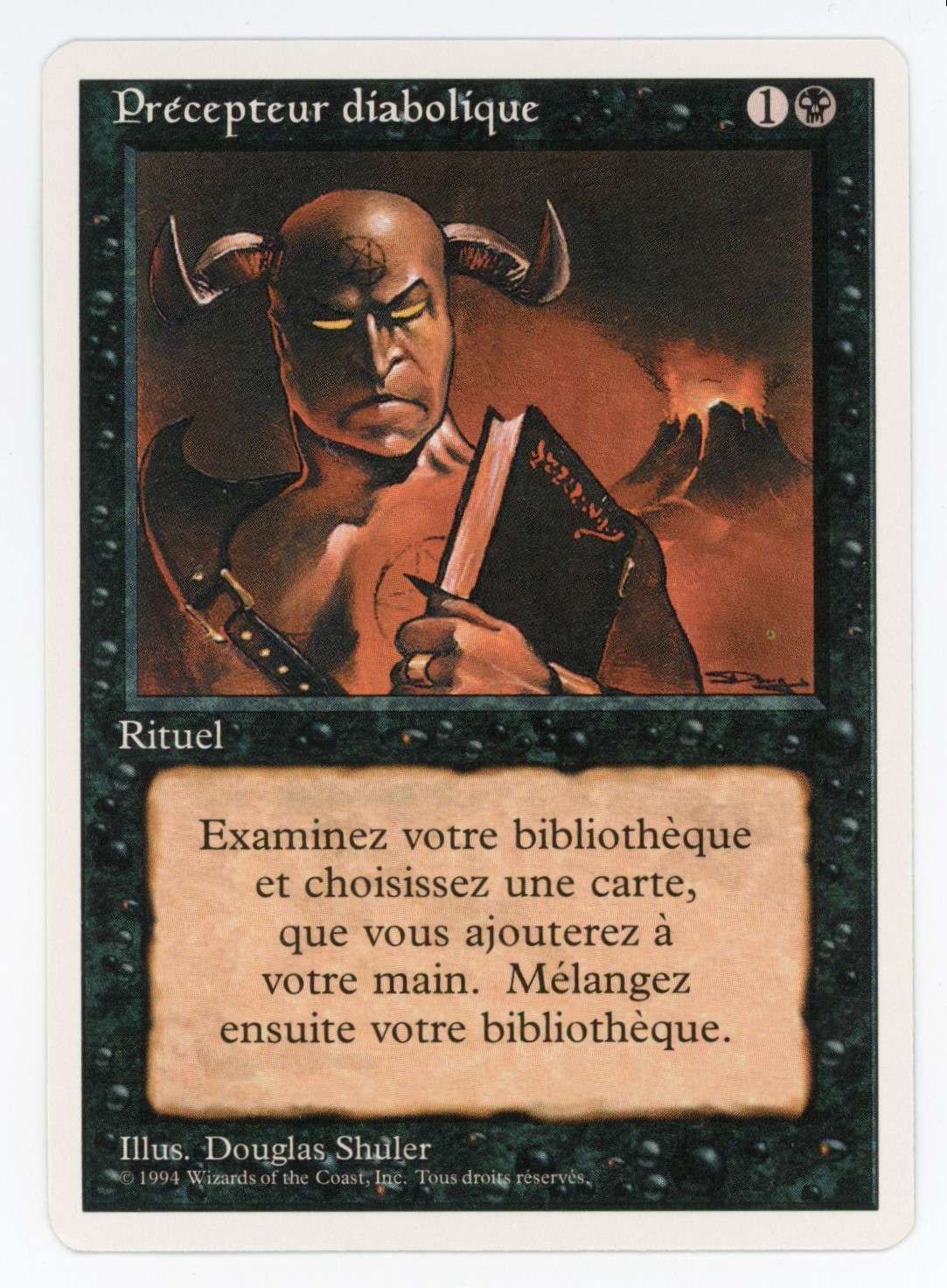 Magic The: Gathering - Demonic Tutor French Language - - Near Mint