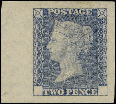 1878 2d Die proof for lighter and more fugitive colours. 