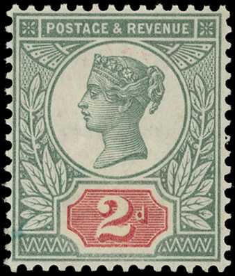 1887 2d green and scarlet, unmounted o.g....