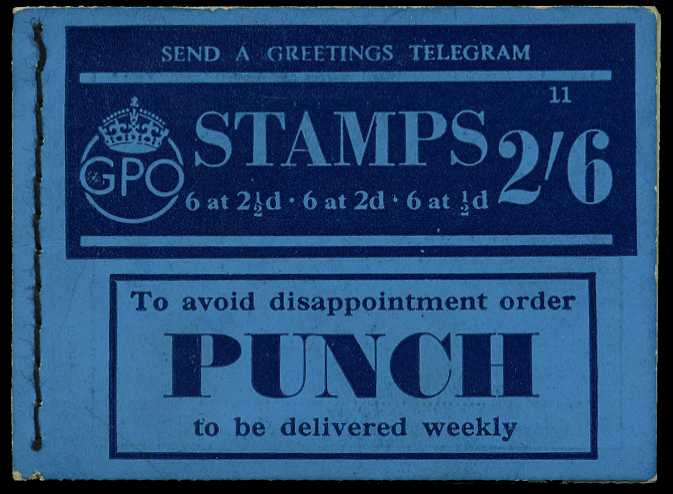 1940 (September) 2/6d booklet (#11), panes...