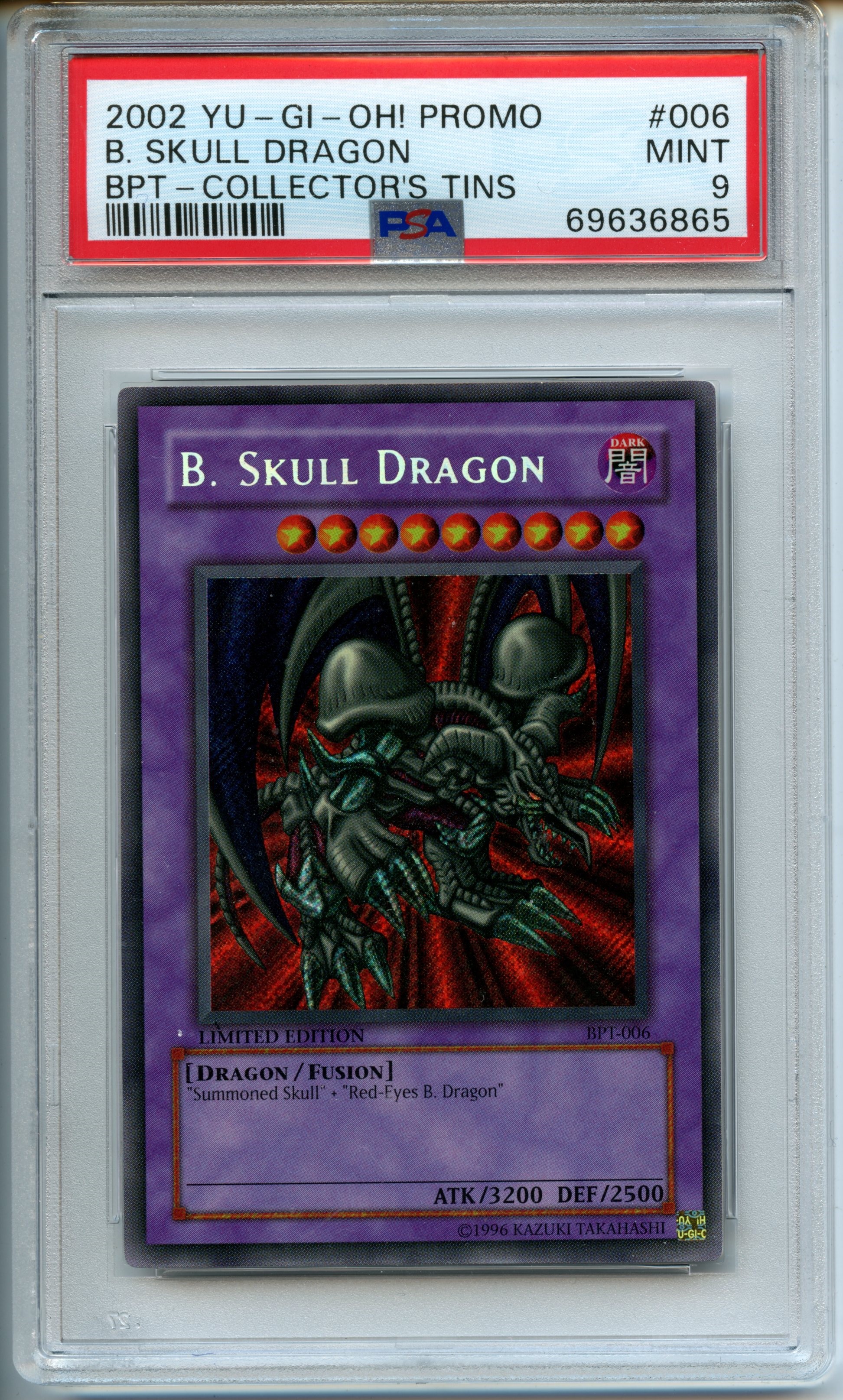 Yu-Gi-Oh! - B. Skull Dragon   - Booster Pack Tin  - PSA 9