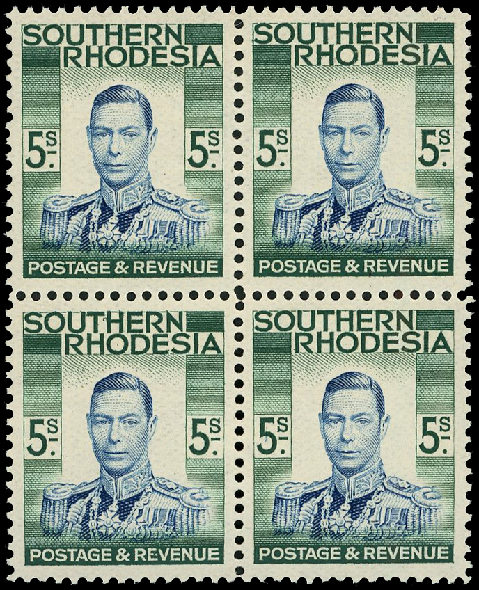 Southern Rhodesia SG 40-52 blocks mint
