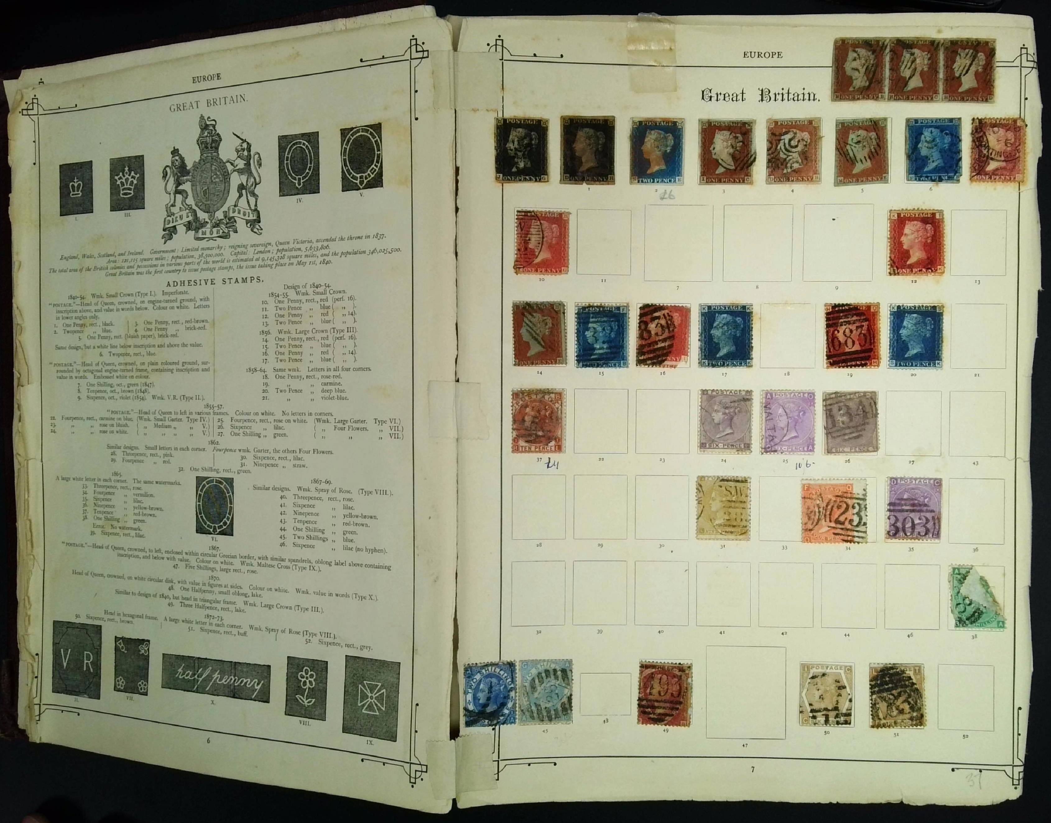 Collection consisting of Imperial Album with...