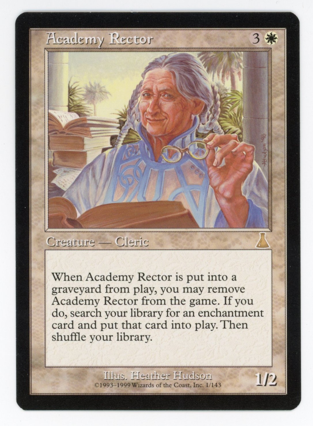 Magic The: Gathering  - Academy Rector   - Urza's Destiny  - Near Mint