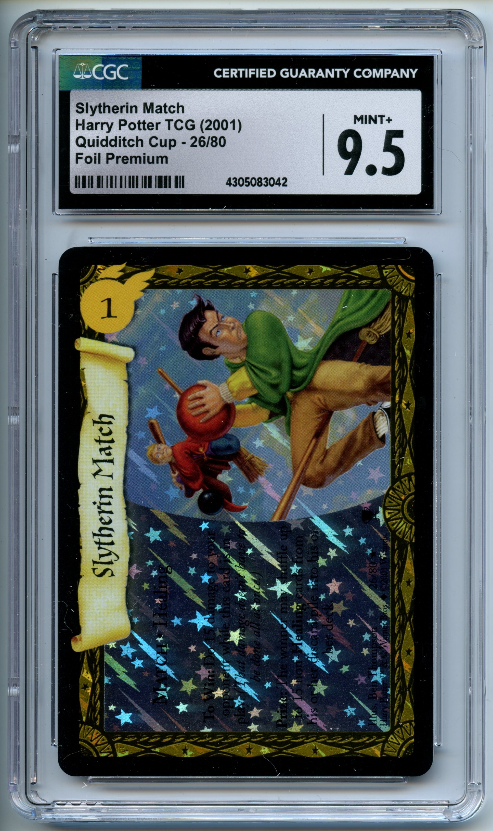 Harry Potter TCG - Slytherin Match - Quidditch Cup - Foil Premium - CGC 9.5