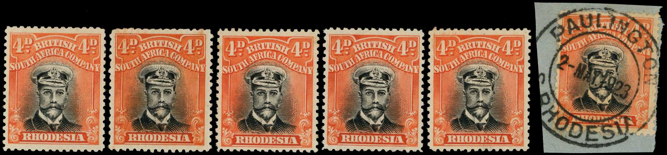 1922-24 4d Head Die IIIB, perf 14, white...