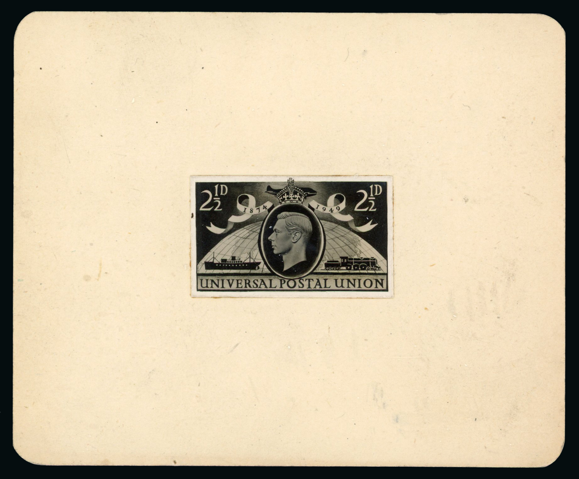 1949 2½d UPU photographic proof