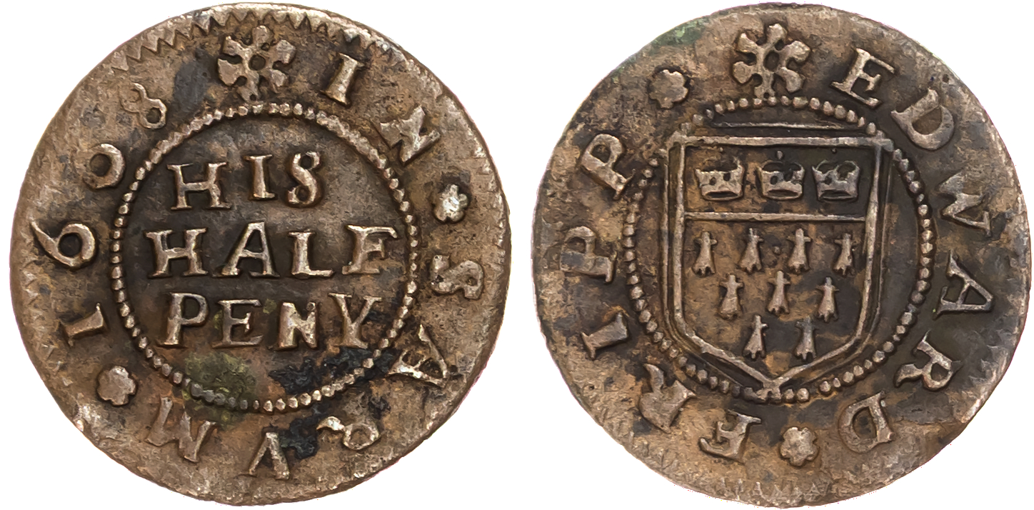 Wilts. Salisbury, Edward Fripp Halfpenny 1668.