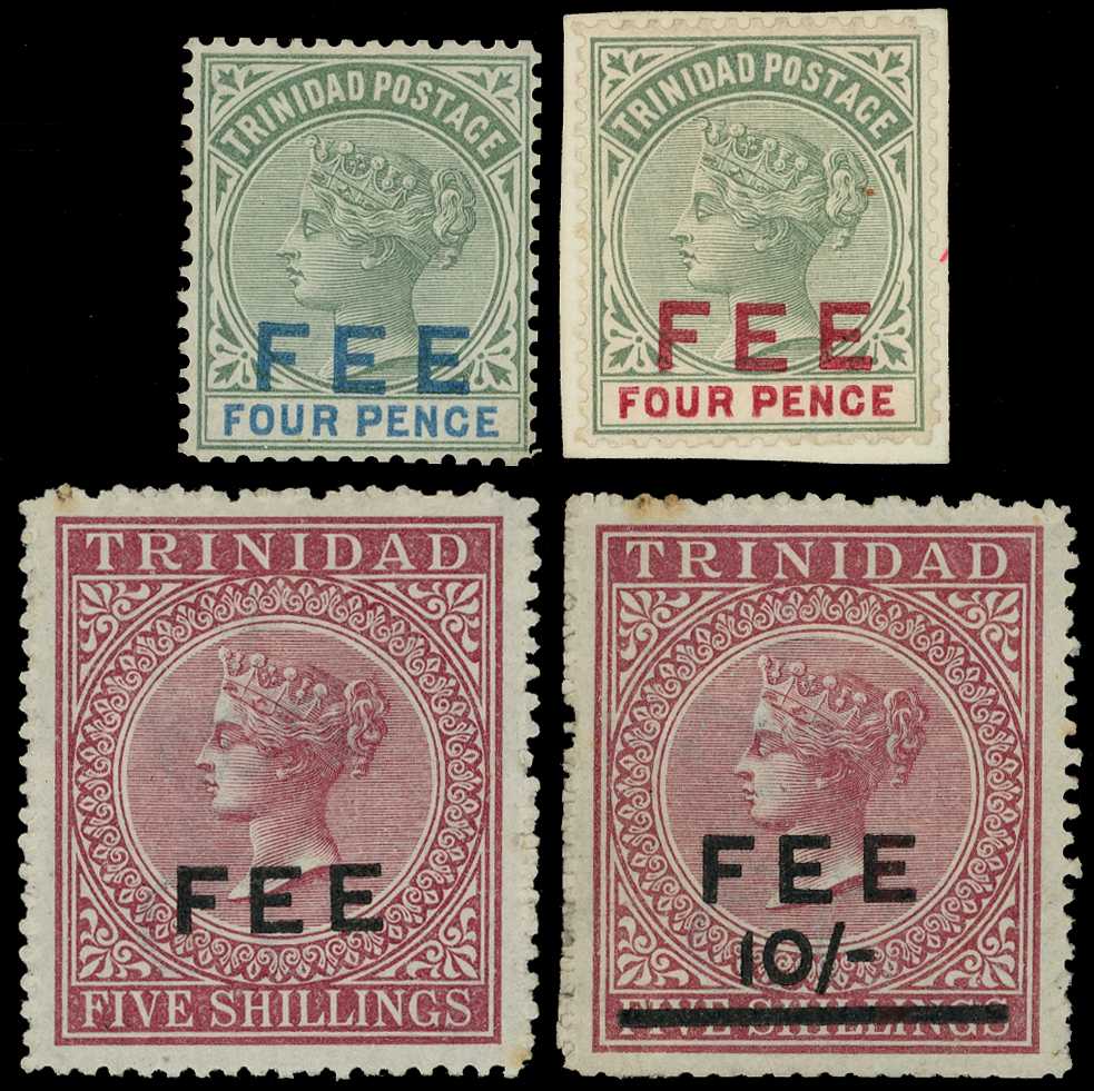Fee: 1884-95 group of four trials for the...