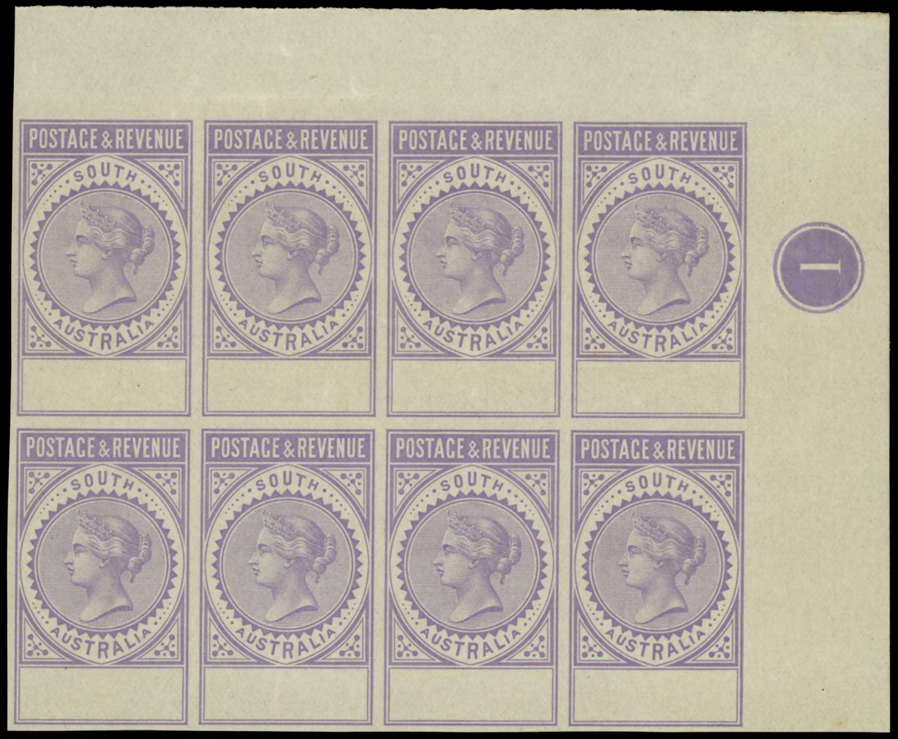 1886 De La Rue undenominated "POSTAGE &...