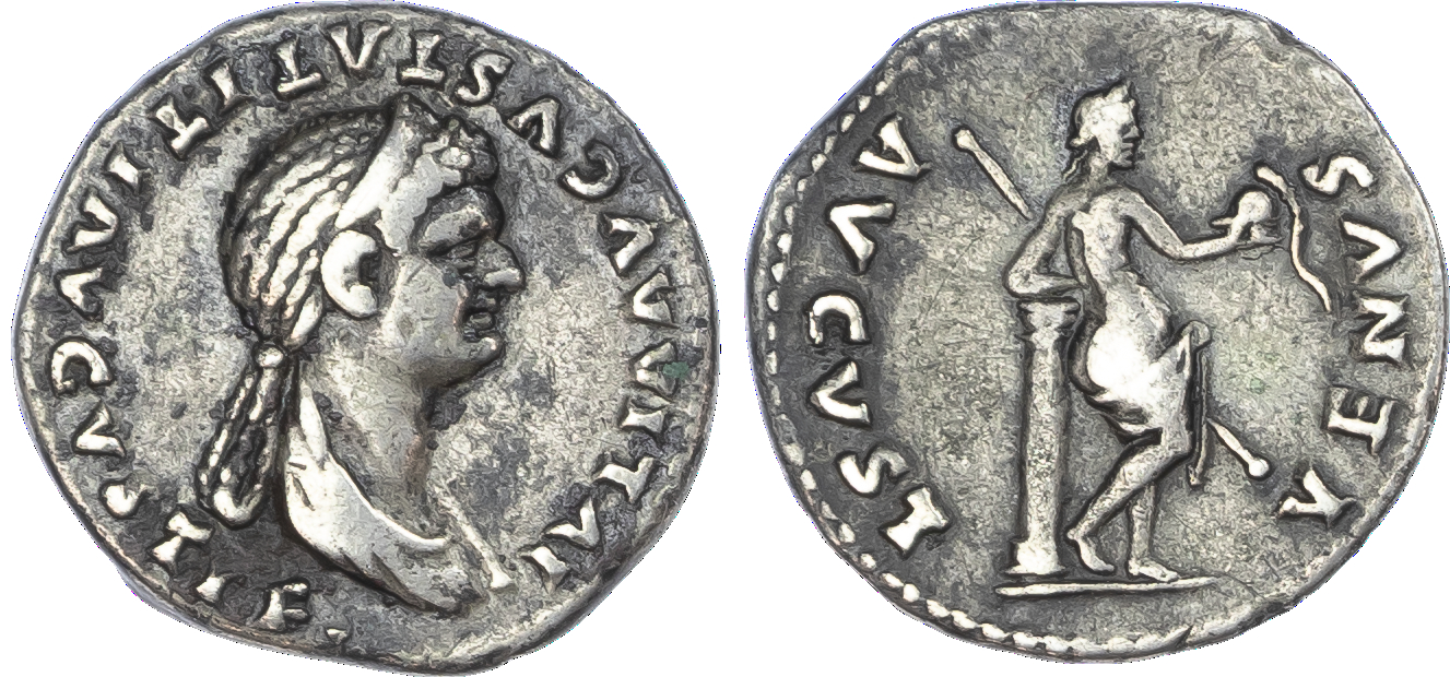 Julia Titi (Daughter of Titus) AR Denarius, Rome, AD 80‑81, 3.33g.