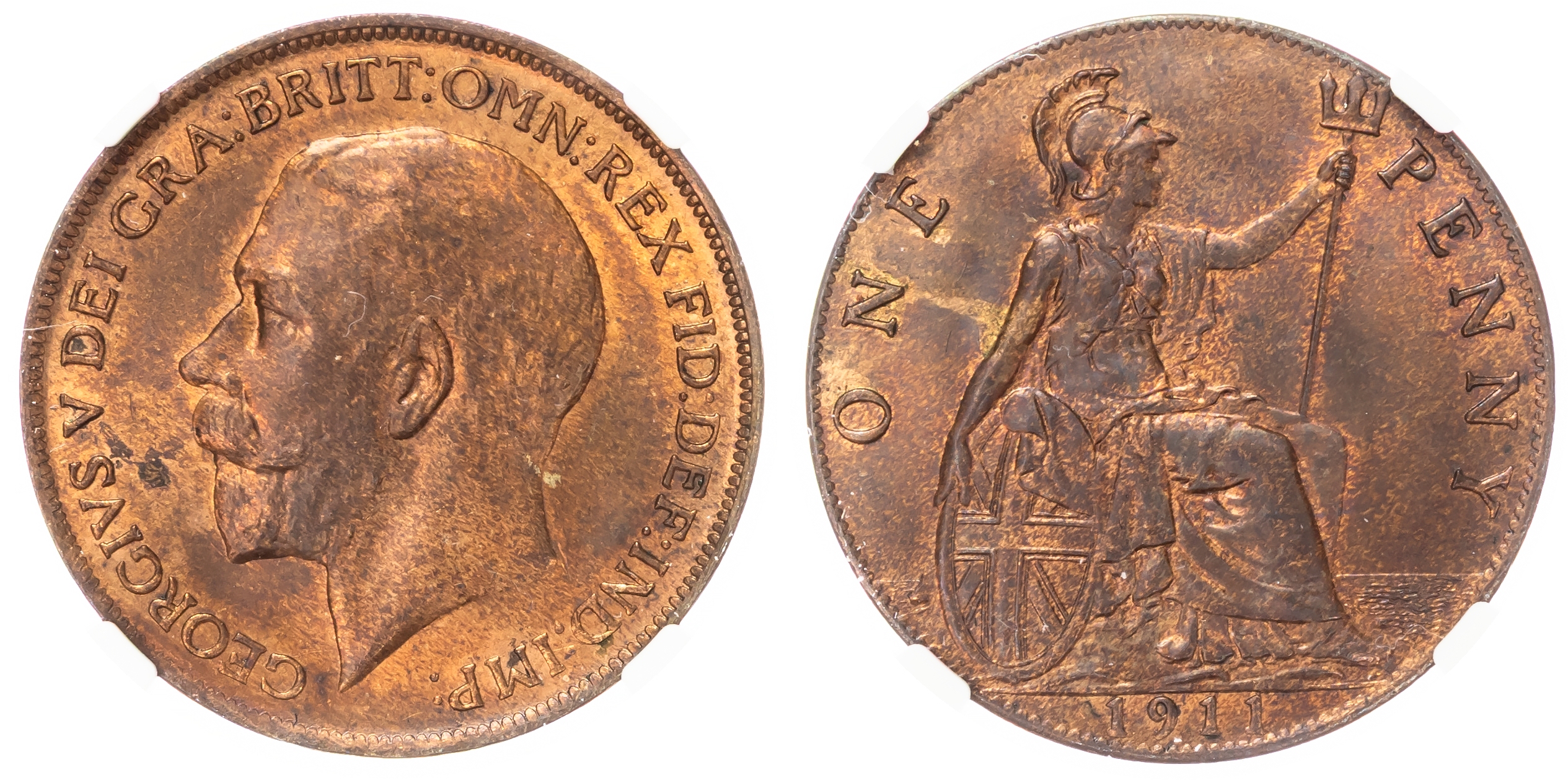 George V (1910-1936), Penny, 1911.