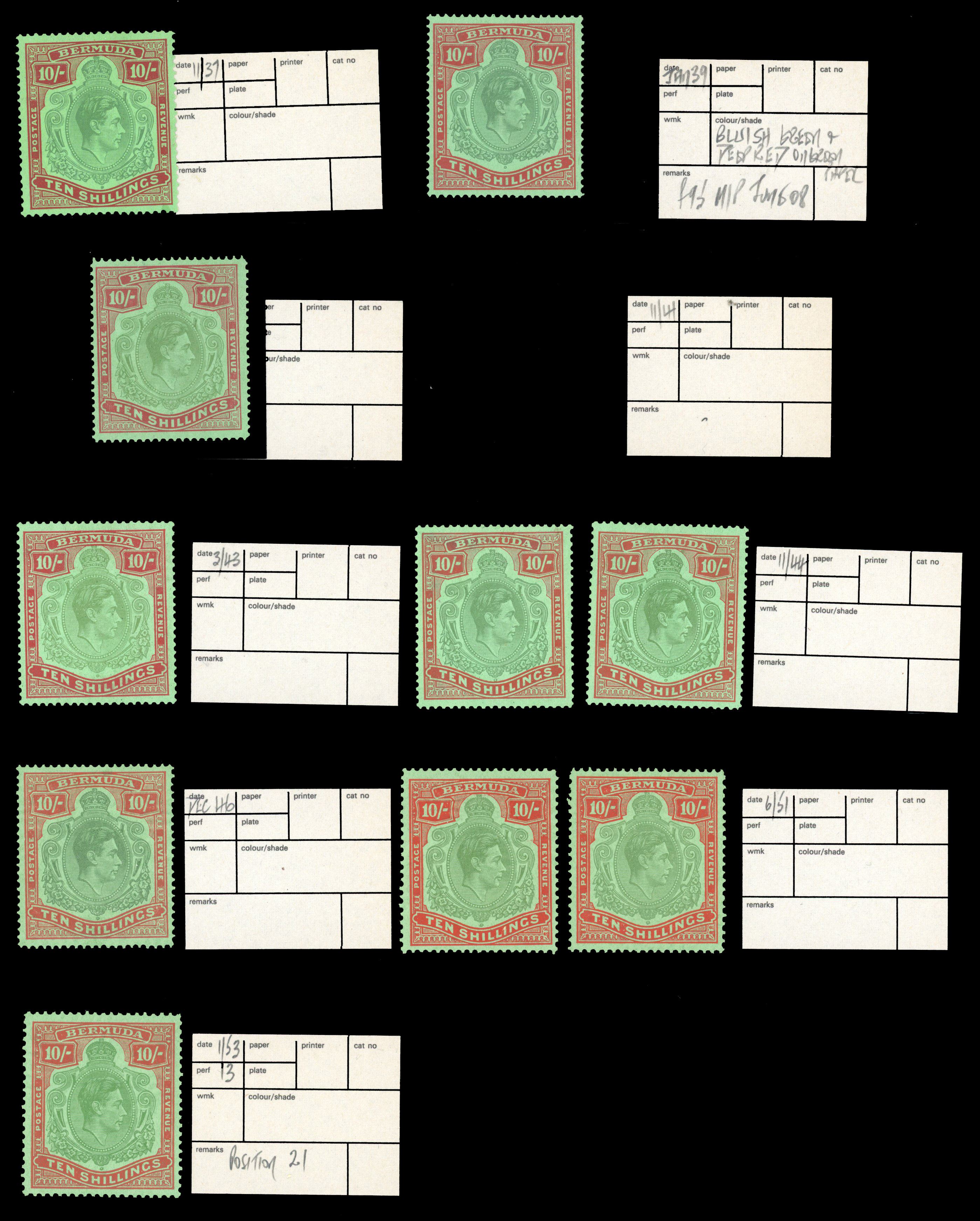 Bermuda SG 119-f reference collection mint