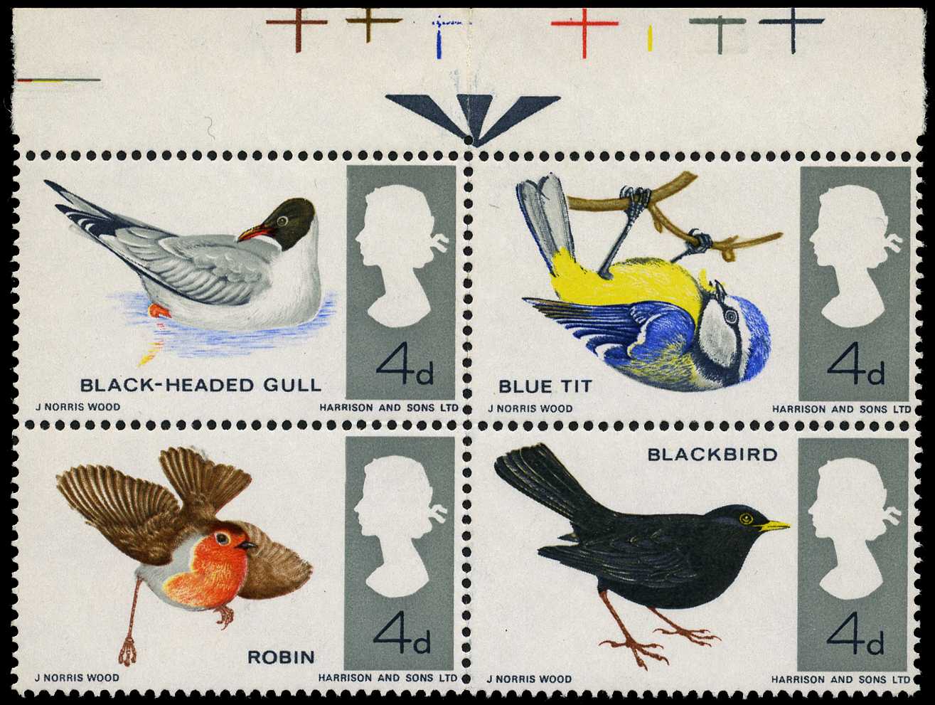 1966 4d British Birds, ordinary with...