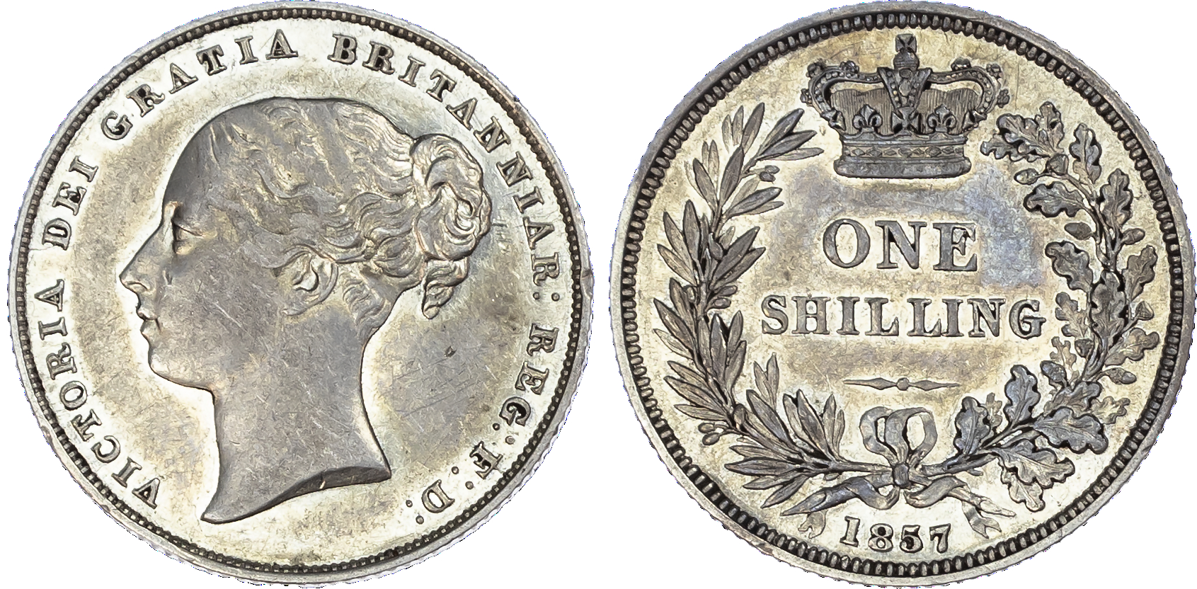 Victoria (1837-1901), Shilling, 1857