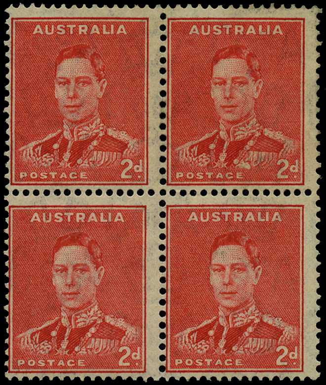 C of A Watermark: 1937-49 2d scarlet perf...