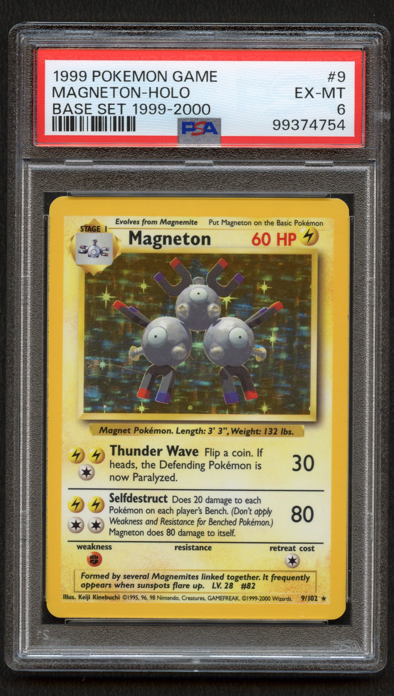 <p>PSA 6 Magneton - Base Set 4th Print - 1999-2000</p>