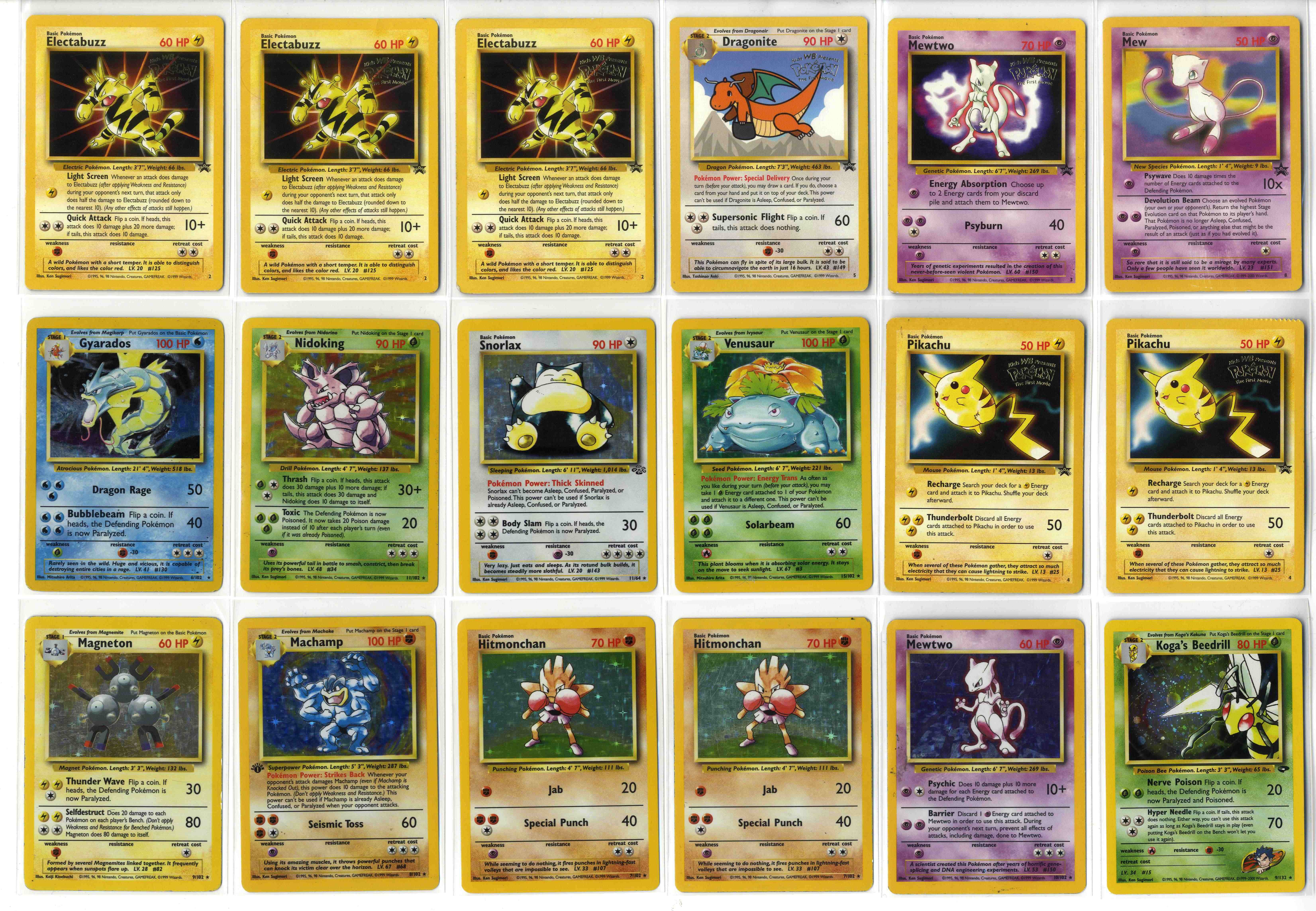 Vintage Childhood Collection Inc. X15 Holos and X8 Black Star Promos