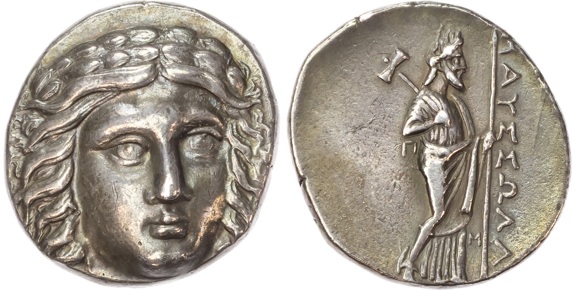 Satraps of Caria, Mausolus (377-353 BC) AR Tetradrachm, 15.15g. 