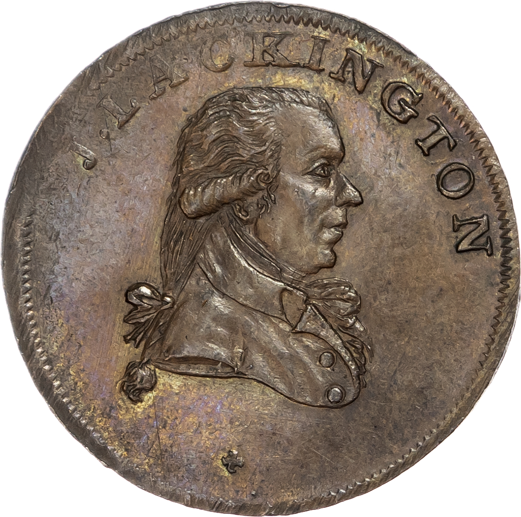 London – Finsbury Sq., James Lackington & James Allen Halfpenny undated