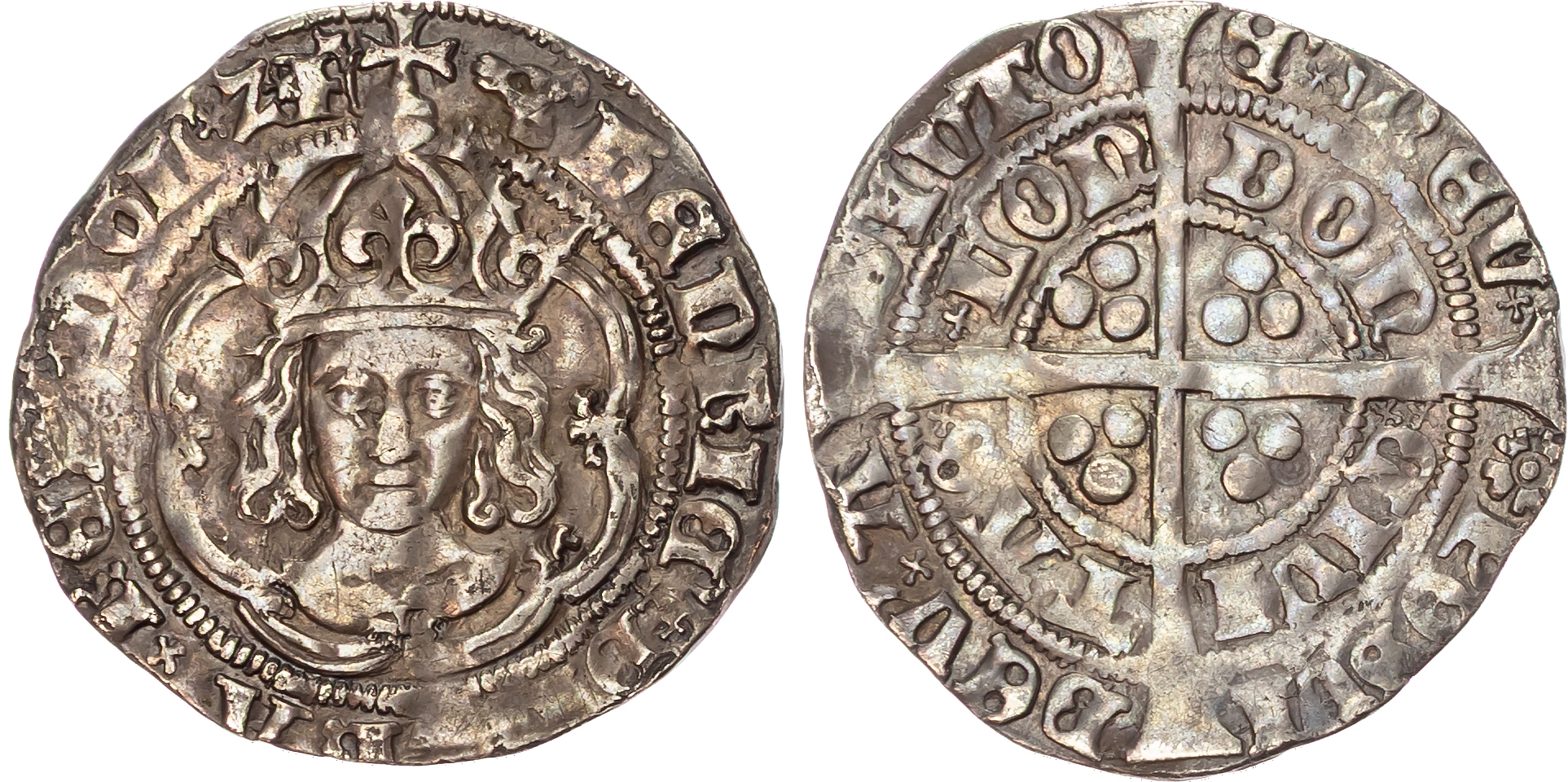 Henry VII (1485‑1509), AR Groat, 3.04gm., type IIIc, London. 