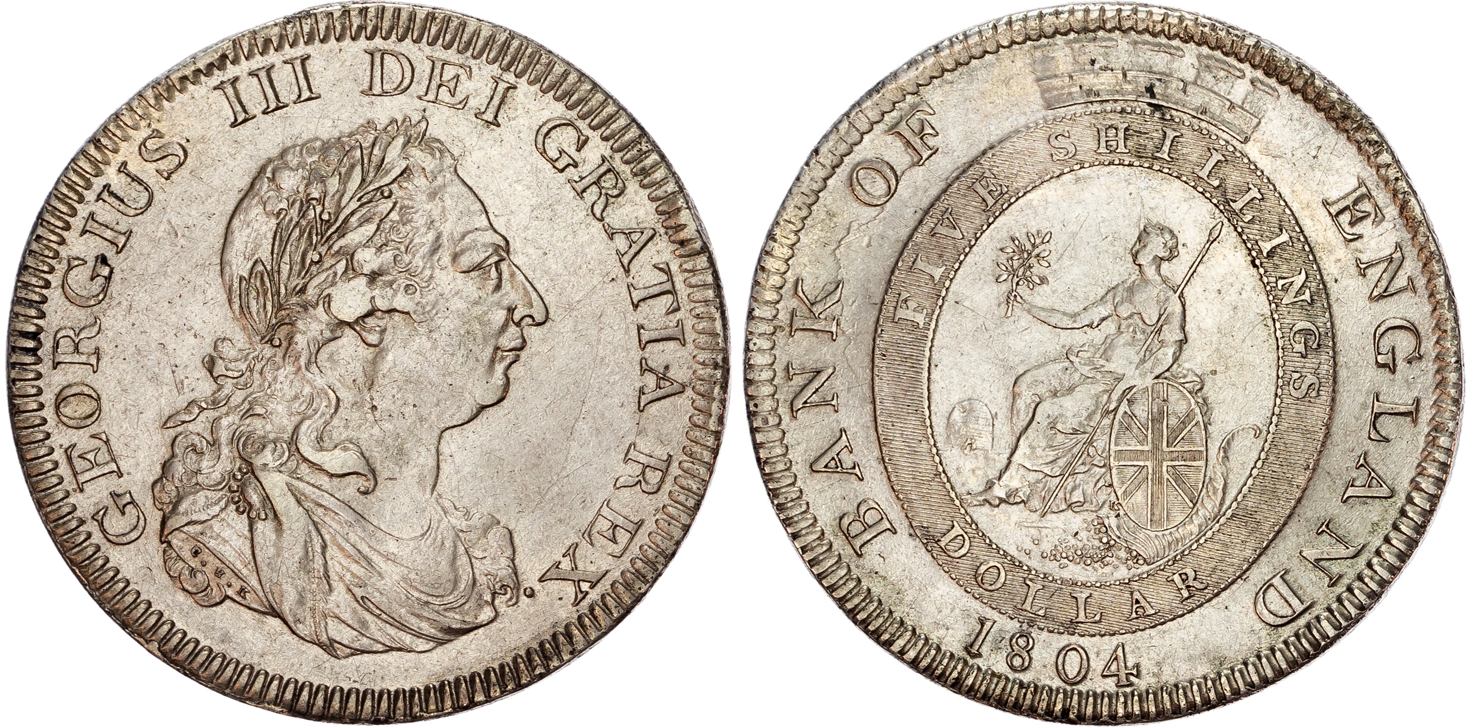 George III (1760-1820), Bank of England Dollar, 1804