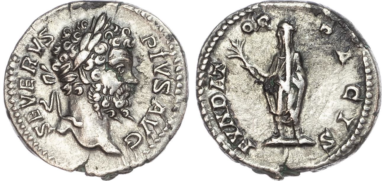 Septimius Severus (AD 193-211) AR Denarius, Rome, AD 204, 3.30g. 