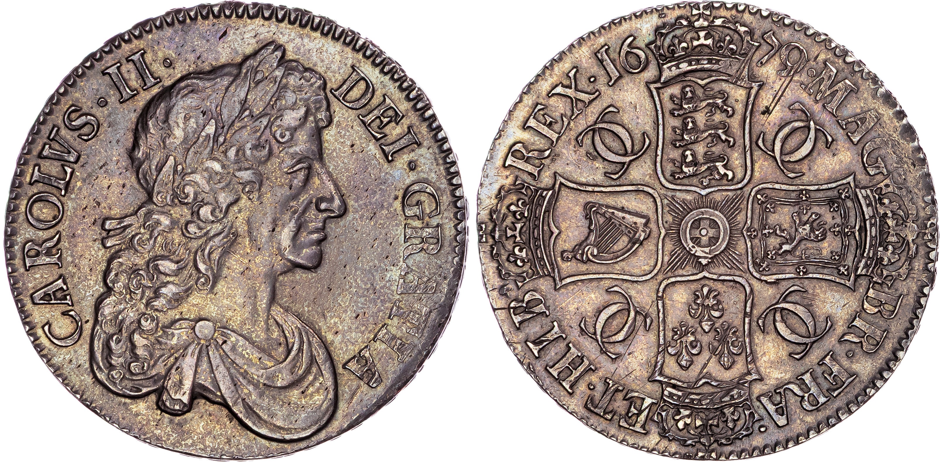 Charles II (1660‐1685), AR Crown, 1679 T. PRIMO.