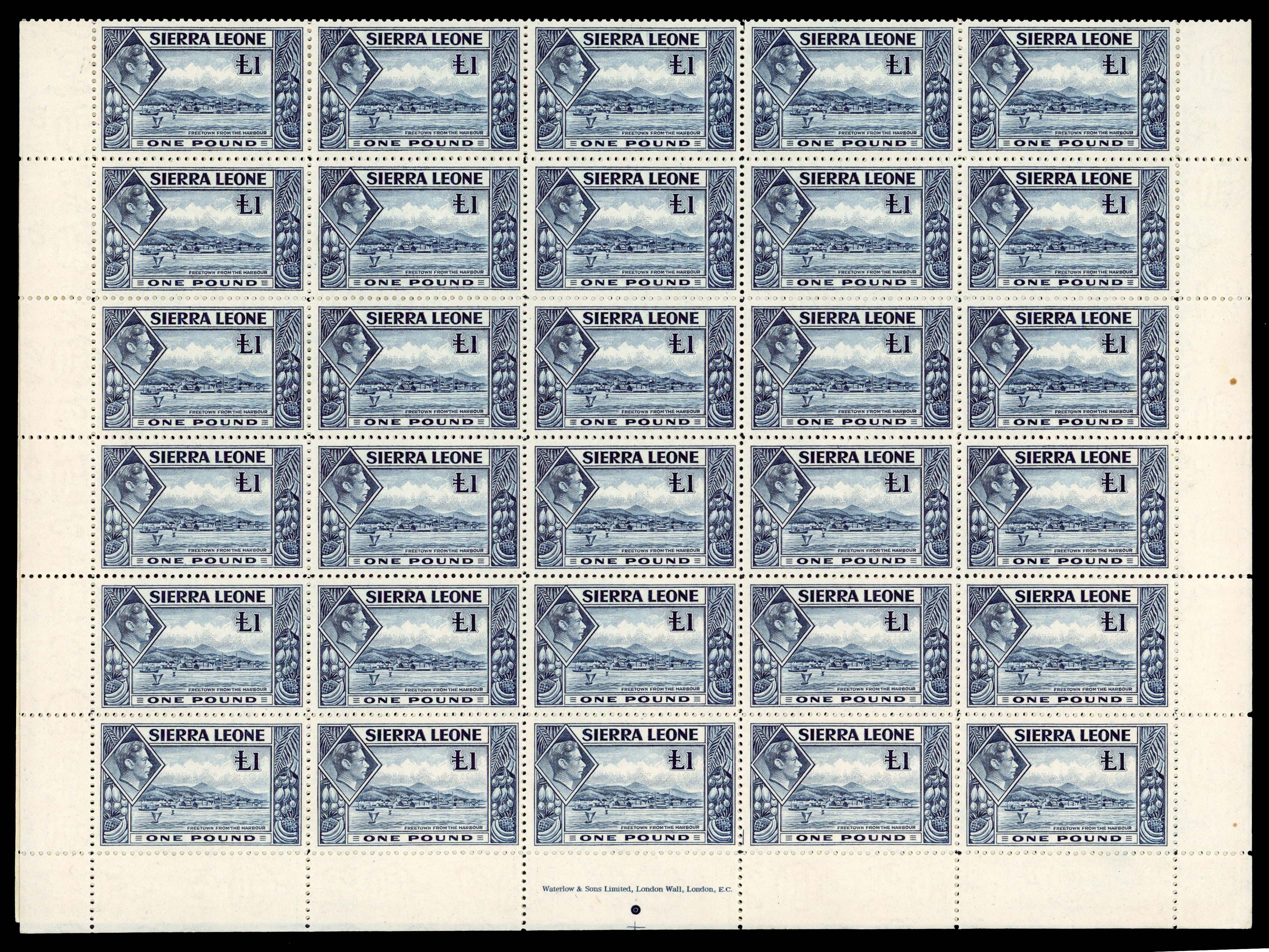 Sierra Leone SG 200 sheet mint