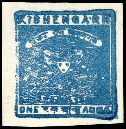 I.F.S Kishangarh SG 3 1a blue unused 