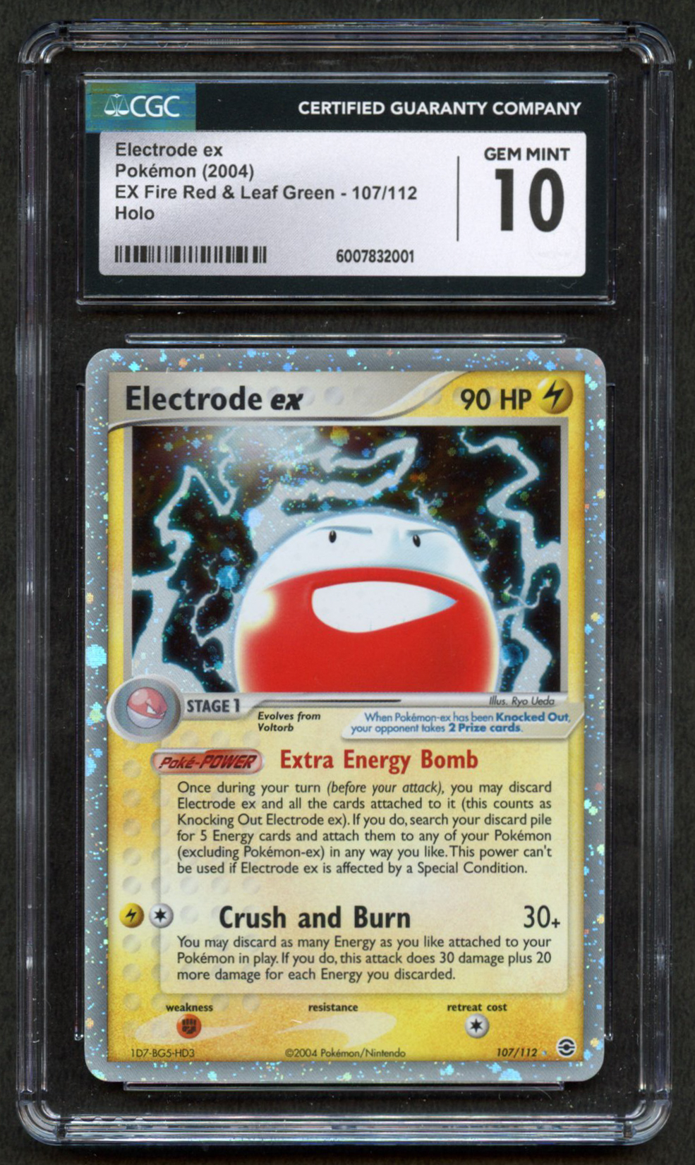 CGC 10 Electrode EX Holo - Fire Red & Leaf Green 2004 - #107