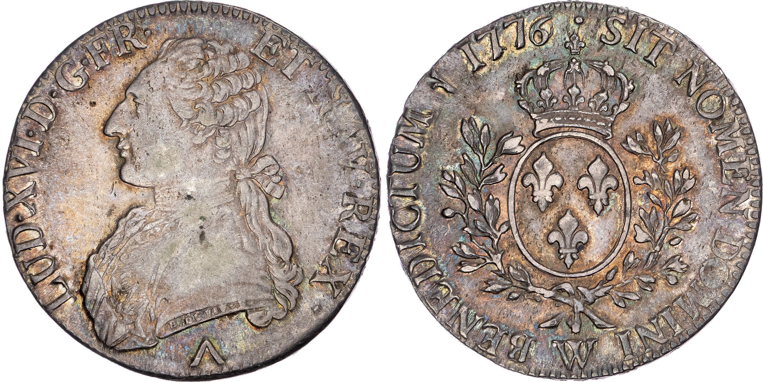 France, Louis XVI (1774-1792), silver Écu aux branches d'olivier, 1776